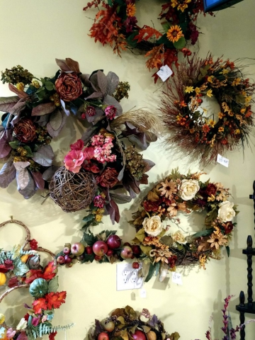 Various Fall wreaths